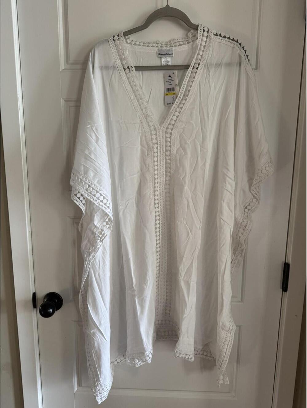 Tommy Bahama Women’s Lace Tunic With Lace White Size M $98